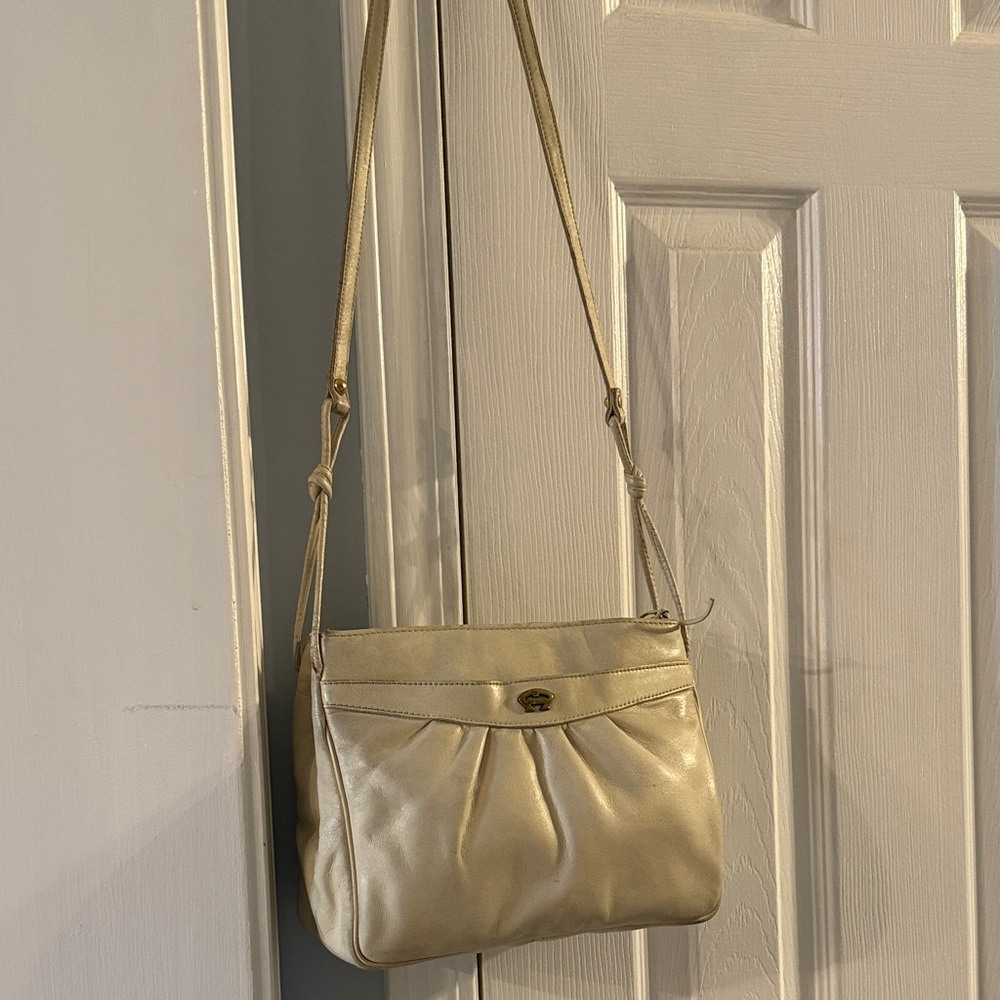 Etienne Aigner Gold Crossbody Bag